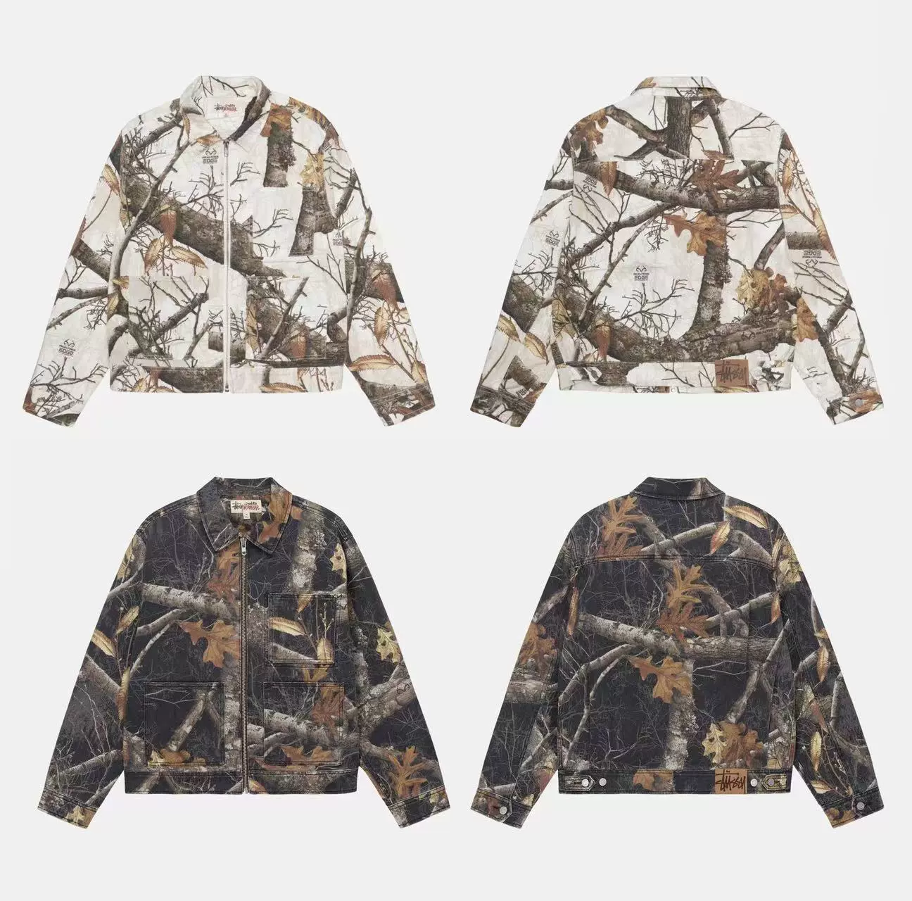 stussy realtree edge zip work jacket Stussy FW23 ZIP WORK JACKET 