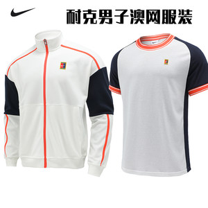 
NIKE Nike tennis wear men's jacket Australian Open knitted tennis pullover hoodie Dri-FIT sports comfort
