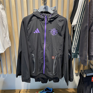 
25 autumn new Adidas Adidas men's slim zipper football training hooded jacket JV5351