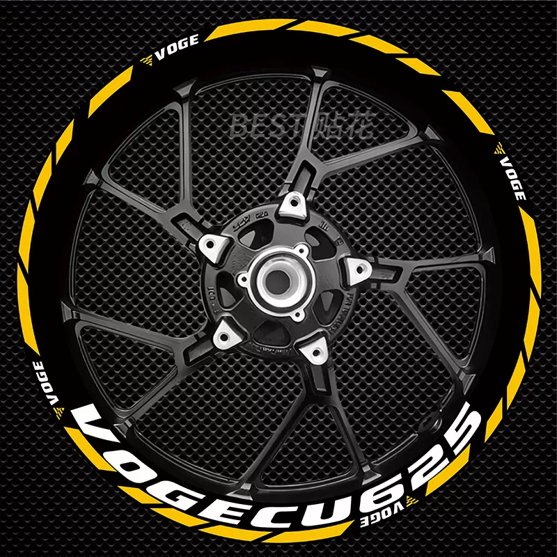 适用川崎ZX4RR ZX4R反光轮毂贴改装轮圈贴纸轮毂钢圈装饰贴花配件