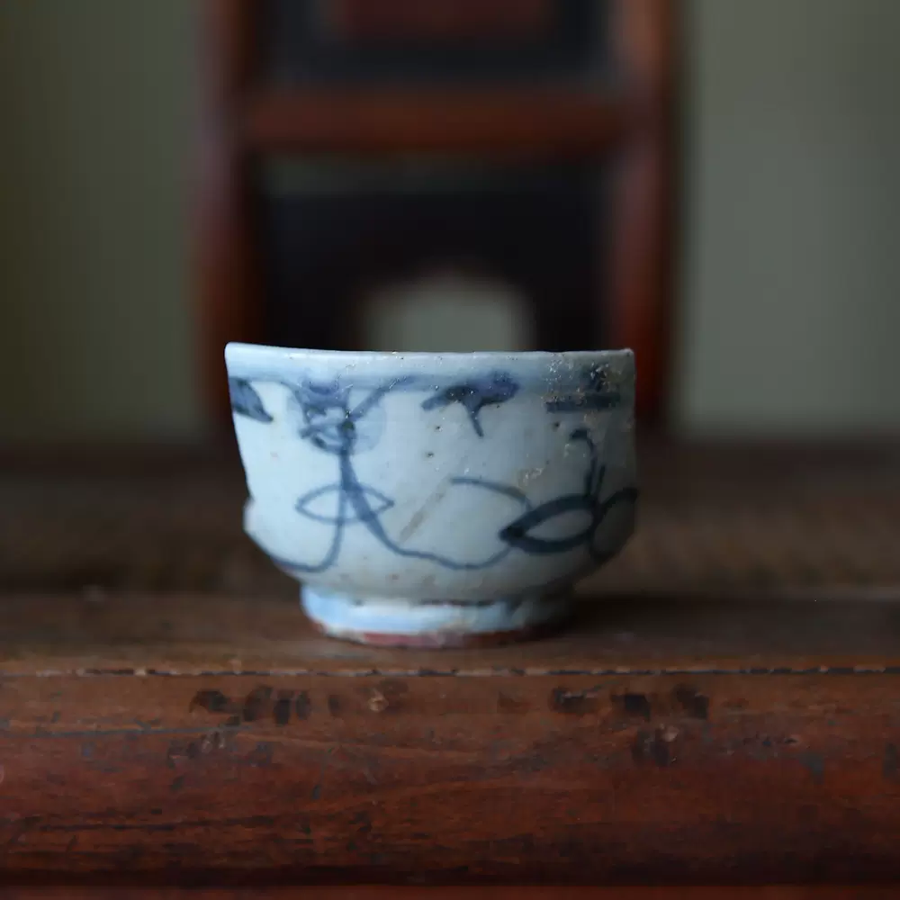 中國古陶磁器清朝 青花椀