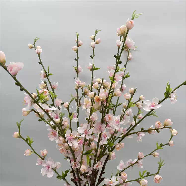 仿真海棠花樱花梅花桃花假花田园客厅摆件装饰梨花逼真影楼绢花