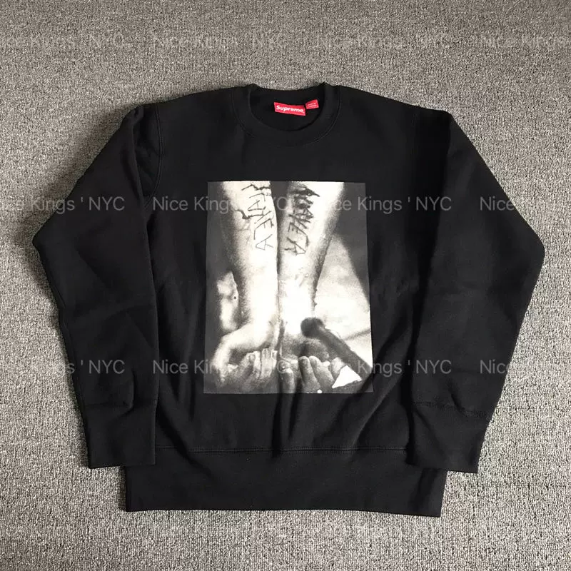 现货】Supreme 16FW Slayer Cutter Crewneck 乐队联名卫衣-Taobao