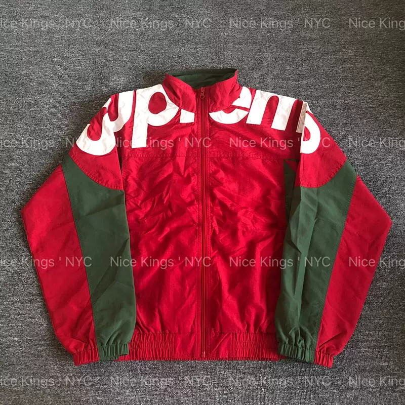 现货】Supreme 19FW Shoulder Logo Track Jacket 校服夹克外套-Taobao