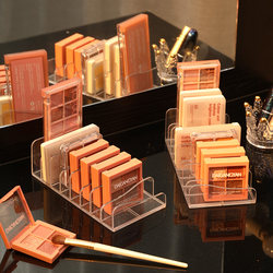 Eyeshadow Palette Storage Box Powder Divider Acrylic Transparent Desktop Makeup Blush Cosmetics Storage Rack