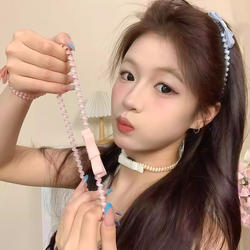 Bowknot Telephone Wire Hair Tie Headband 2025 New Style High-End Hair Rope Sweet Versatile Hairband Hair Accessory