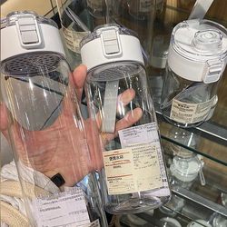 Muji-Style Water Cup, High-End Plastic Water Cup with Tea Infuser, High Temperature Resistant, Drop-Proof, Simple Summer Portable Cup for Students