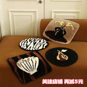 American retro style thickened flocking cushions for home sofa cushions office all-season tufted non-slip seat cushions
