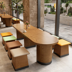 Internet-Famous Snack Shop, Dessert Shop, Sweet Dessert Shop, Table and Chair Set for Coffee Shop, Bakery, Cake and Milk Tea Shop, Leisure Table and Chair Combination