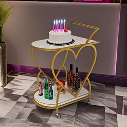 Hotel Bar Ktv Beverage Cart Birthday Cake Cart Restaurant Tea Cart Movable Service Cart Small Trolley