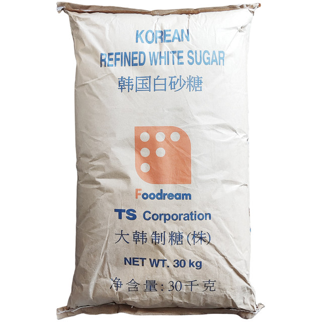 South Korea TS white granulated sugar 30kg Korean imported young sugar/fine sugar cake snack tea drinking raw ingredients
