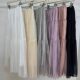 2025 spring colored yarn splicing cake skirt trendy and fashionable versatile elastic waist European loose midi skirt 438