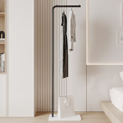 Simple Modern Coat Rack for Living Room Entrance, Room Storage Clothes Rack, Cream Style Home Indoor Coat Rack