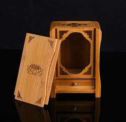 Miniature Small Altar with Drawer, Portable Amulet Holder, Thai Amulet Cabinet, Small Altar Cabinet