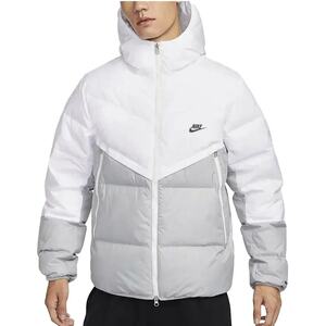 
Nike hooded down jacket men's windproof and warm thick jacket winter sports casual wear DV1132-100