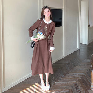 
Women's clothing/women's fine dresses lazy style mid-waist regular polyester fiber A-line skirt 80118-24 years old