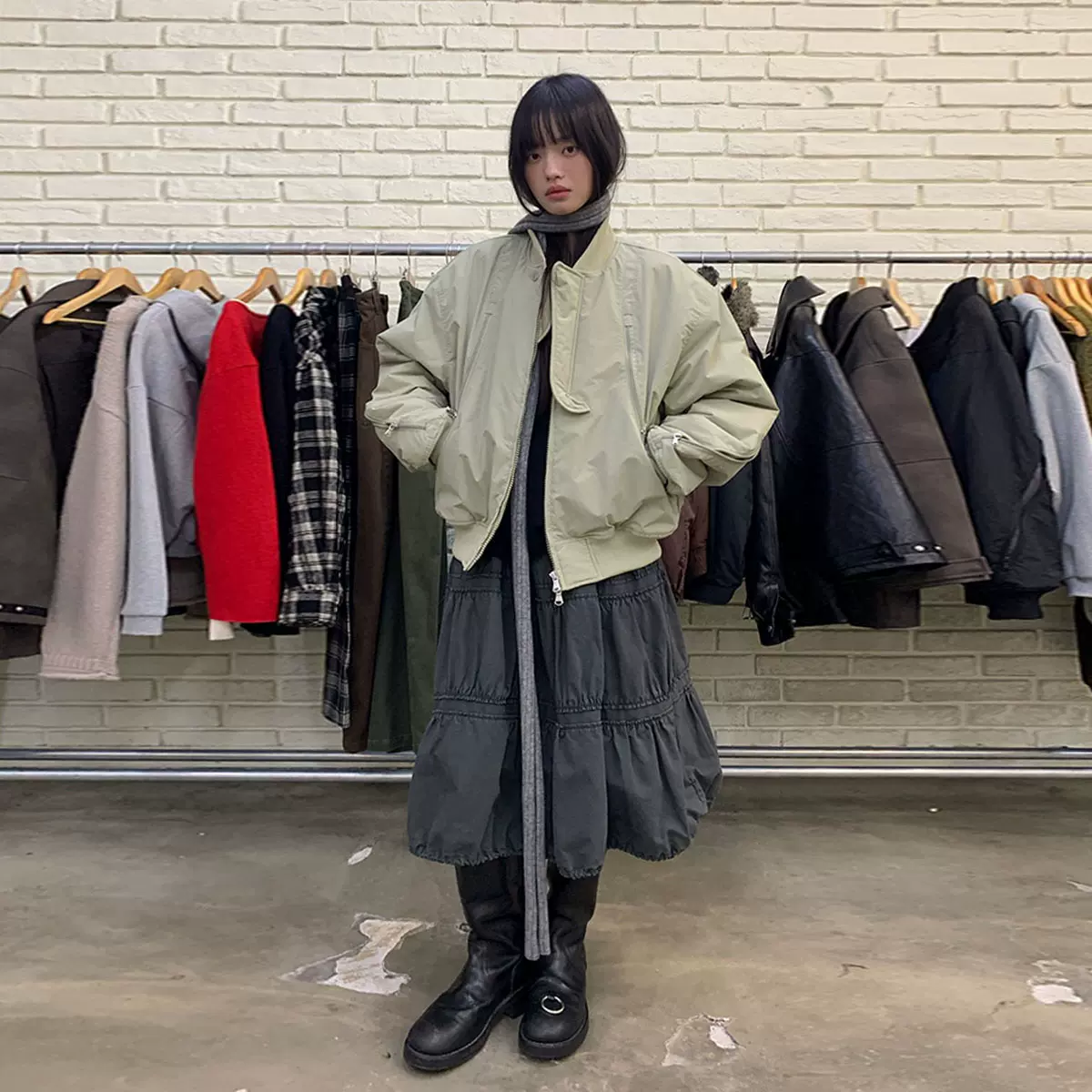 NeverSeez 拼接結構褶花磁吸扣休閒運動夾克Sports Jacket-Taobao 