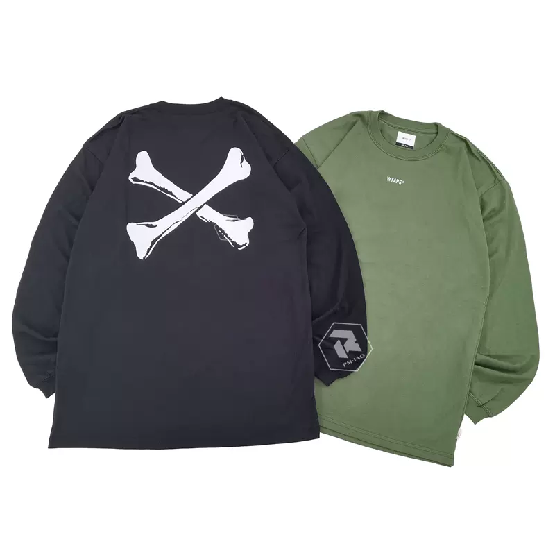 21AW WTAPS CROSSBONES Tシャツ ロンT Lサイズ 黒 - Tシャツ