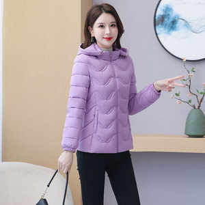 
Down cotton jacket for women short 2024 winter new women's cotton jacket lightweight versatile hooded warm cotton jacket