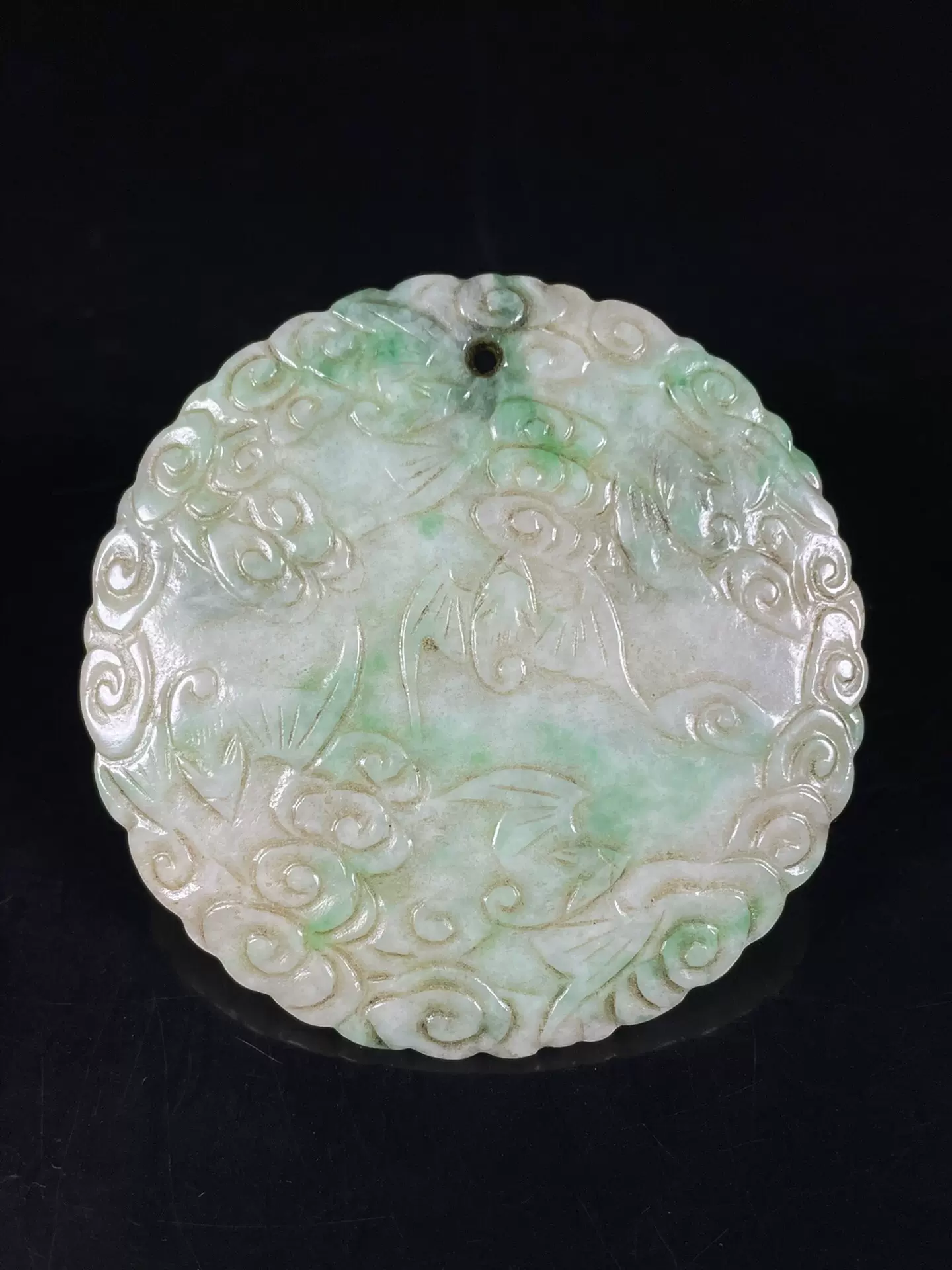 孤品老件和田玉翡翠玉佩腰坠挂件高古玉老玉