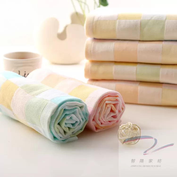 智阳真水无香棉儿童纱布美容院幼稚园隔汗小毛巾十条