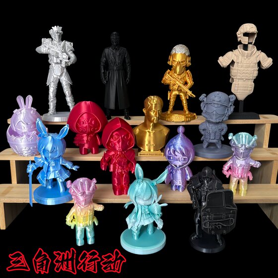 Operation Delta surrounding Red Wolf Eclipse Gold Rose Dragon Lingxiao Guard Warden Character Figure Model Ornament