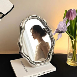 ins Cute Cloud Makeup Mirror Desktop Tabletop Home Bedroom Office Student Dormitory Dressing Mirror Portable