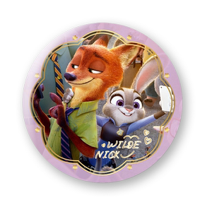 
Disney Zootopia around Judy Laser Badge Tinplate Brooch Millet Medal Bar-chip Blind Box