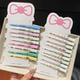 Colorful Kitty Duckbill Clip Women's Long One-Word Clip Forehead Side Bangs Hair Clip Makeup Face Wash Seamless Clip Hair Clip
