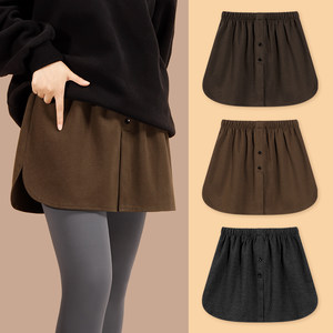 
Butt Curtain Women's New Autumn and Winter Leggings Shark Pants Butt Artifact Hem Large Size Stacked Butt Covering Skirt Advanced