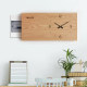 Rectangular wall clock with electric meter box decorative painting horizontal version extended clock long hanging painting super long diy