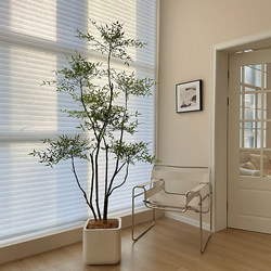 Loushujia Scandinavian ins Artificial Green Plant, Nandina Bamboo, Floor-Standing Indoor Living Room, Simulated Fake Plant Tree Decoration Ornament