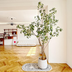 Loushujia Artificial Plant, Horse-Dranker Tree, Light Luxury Fake Green Plant, Landscaping, Bionic Decorative Ornaments, Indoor Potted Plant, Fake Tree