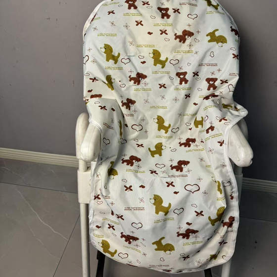 
Baby dining chair dust-proof and dirt-proof cloth cover children's dining chair mat baby dining car table mat cloth cover