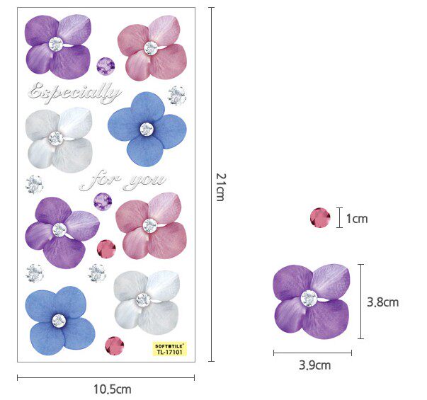 Cobee Segnalibro a forma di fiore essiccato in resina, 2 segnalibri