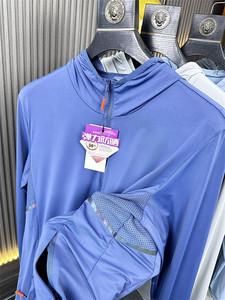
Highly recommended! Stretch sunscreen + UPF50+! Breathable underarm belt ~ Summer men's solid color hooded sun protection jacket