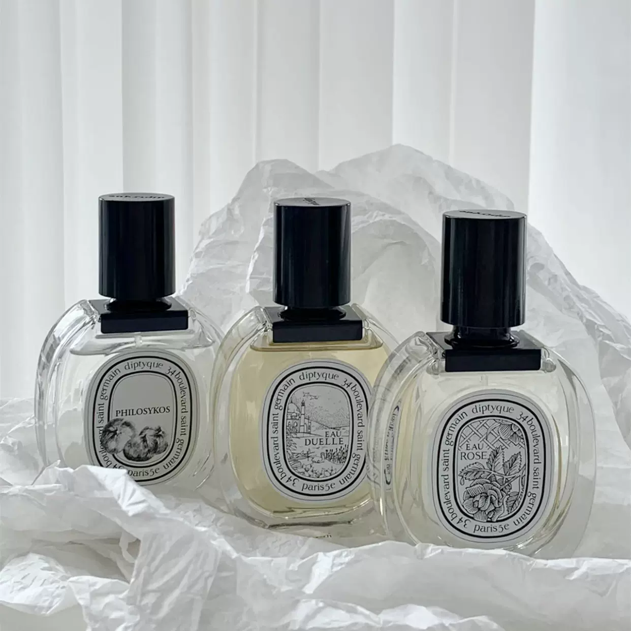 蒂普提克Diptyque新款L'Eau Papier纸上香水50/100ml玫瑰之水杜桑-Taobao