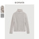 GCRUES Gentle and Woman Sweater Woman 2024 Packing Lazy Wind and Soft and Glutinous outer Wear Polyg up long sleeves
