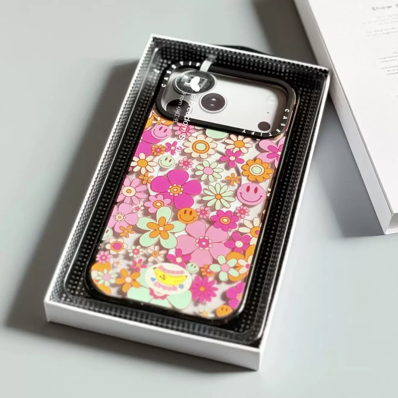 CASETiFY × 村上隆 iPhone16pro Takashi Murakami x CASETiFY Kaikai And Flowers (Mono) iPhone