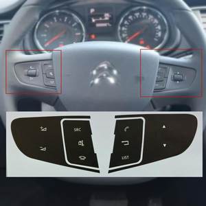 
Suitable for Citroen C3XR multi-function steering wheel C5 button multi-function switch paint removal refurbishment repair sticker C4