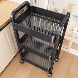 Youqin's New Kitchen Storage Rack Is a Multi-Functional Floor-Standing Vegetable Cart for Home Use, Multi-Layer Storage Rack for Fruits, Vegetables and Snacks