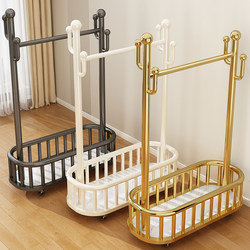 Clothes Rack Floor-Standing Bedroom 2025 New Model Home Room Indoor Drying Clothes Rack Movable Coat Rack