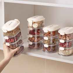 Youqin Spice Storage Box for Kitchen Use, Suitable for Storing Sichuan Pepper, Aniseed, and Other Dry Ingredients, with Moisture-Proof and Sealed Containers