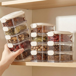 Youqin Spice Storage Box for Kitchen Use, Suitable for Storing Sichuan Pepper, Aniseed, and Other Dry Ingredients, with Moisture-Proof and Sealed Containers