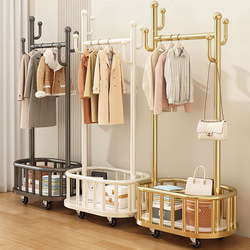 Youqin Clothes Rack, Floor-Standing Bedroom Clothes Rack, Home Indoor Light Luxury Clothes Drying Rack, Room Simple Coat Rack
