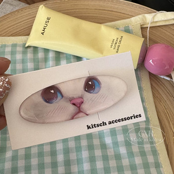 
Ju Jingyi's same kitten hairpin, imported kitsch authentic hairpin from South Korea
