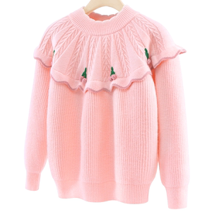 
Clearance boys and girls sweaters children's knitted new autumn pullover sweaters thickened autumn and winter warm and stylish bottoming shirts