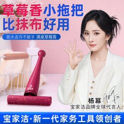 Yang Mi's Same Model Baojiajie Mini Desktop Sponge Mop, Hands-Free, Dual-Use for Dry and Wet, Absorbent, One-Swipe Cleaning Sponge Mop