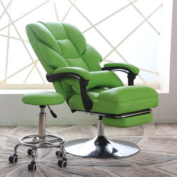 Beauty Chair Can Recline and Lift, Green Facial Mask Experience Chair, Skin Care and Tattoo Reclining Chair, Computer Chair, Lunch Break Office Chair