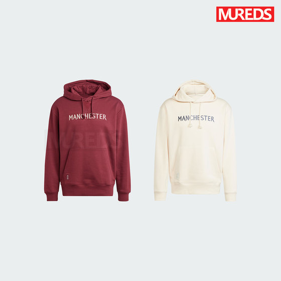 Manchester United's official genuine Adidas football leisure sports sweater hooded sweater IT4175 IT4174
